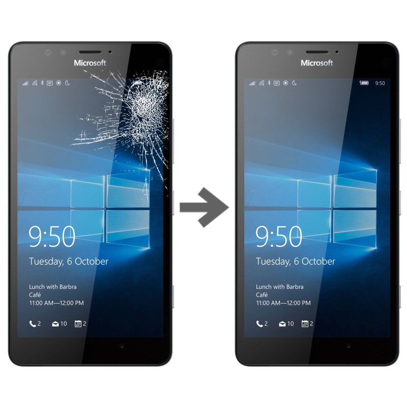 Wymiana szybki w Microsoft Lumia 950