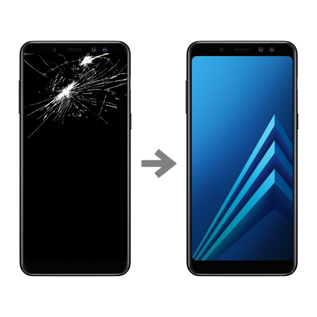 Wymiana wyświetlacza w Samsung Galaxy A8 2018 (SM-A530)