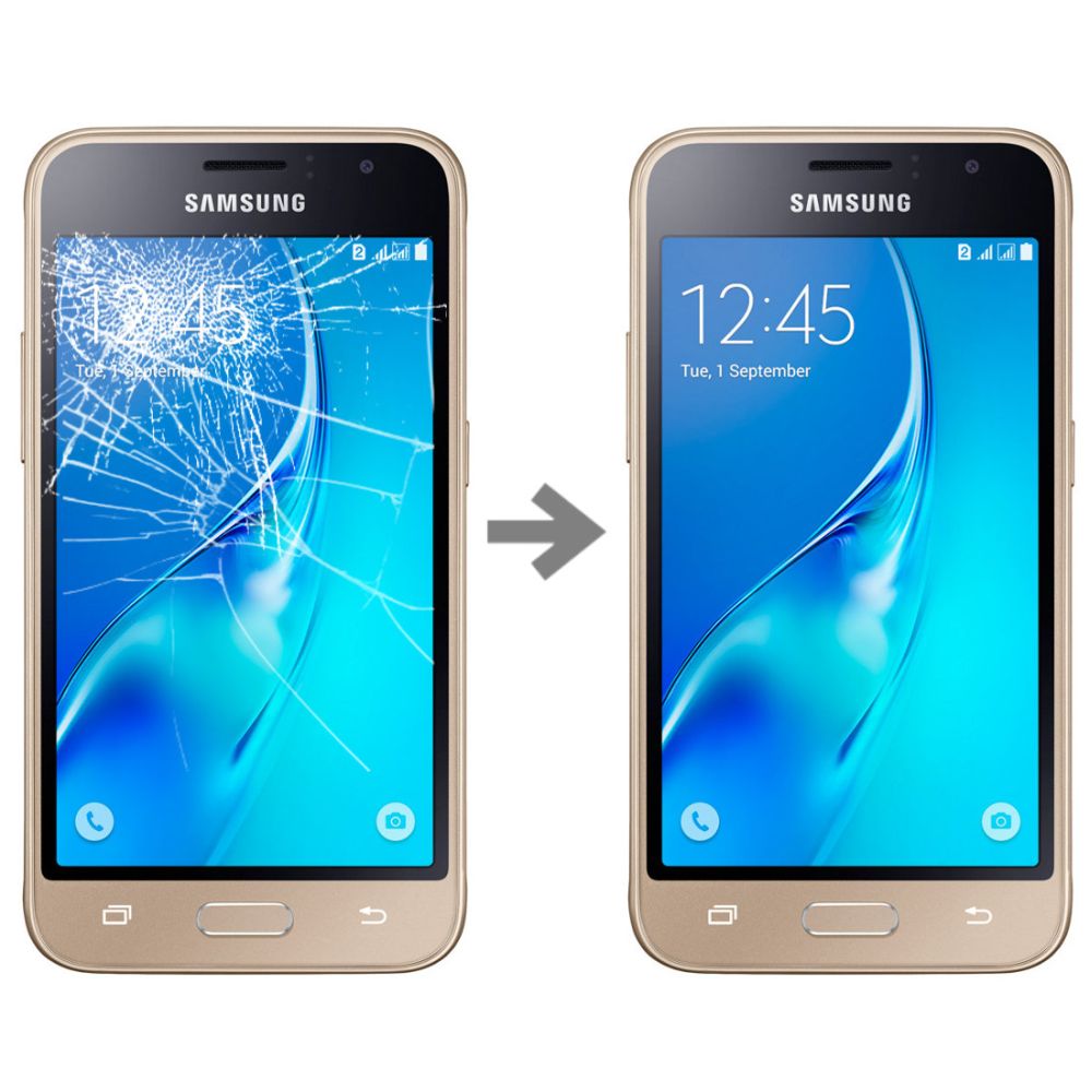 Wymiana szybki w Samsung Galaxy J1 2016 (SM-J120)