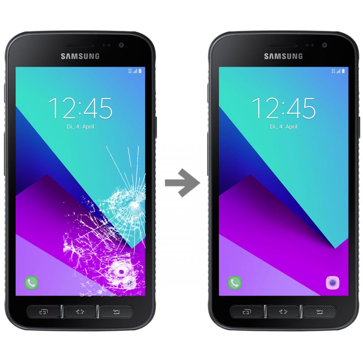 Wymiana szybki w Samsung Galaxy Xcover 4 (SM-G390)