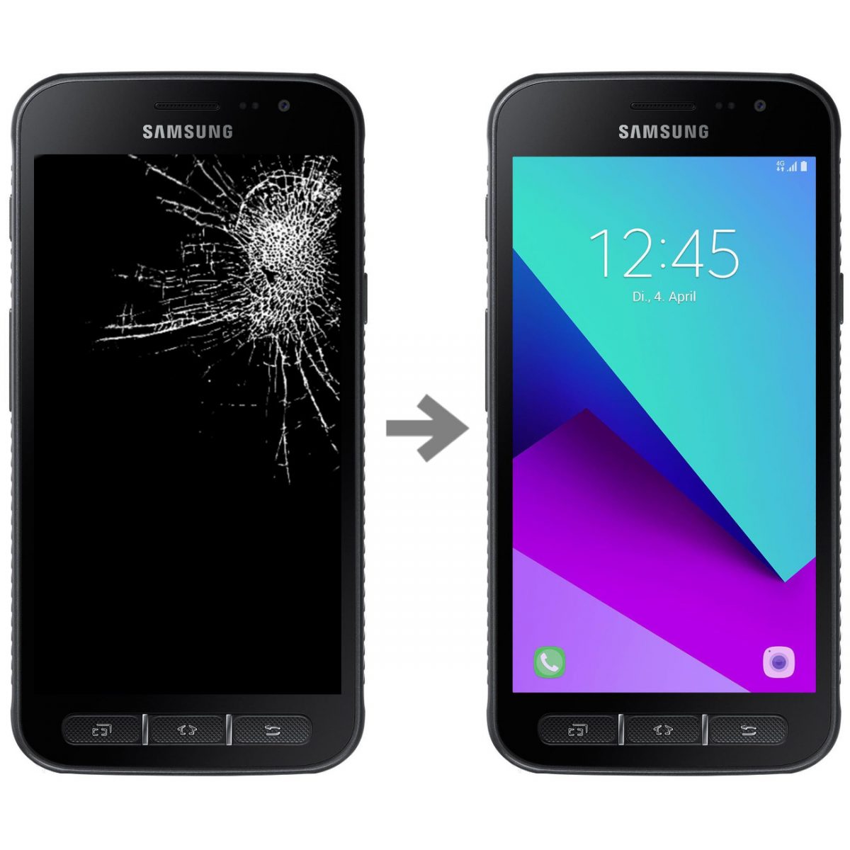 Wymiana wyświetlacza w Samsung Galaxy Xcover 4 (SM-G390)